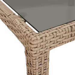 VidaXL 316728 tavolo da esterno Nero, Beige - Vista aggiuntiva 5