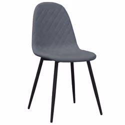 Sedie da Pranzo 6 pz Grigio Scuro in Vellutocod mxl 96902