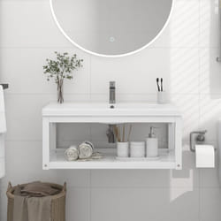 Vidaxl - Struttura per Lavabo a Parete Bianca 79x38x31 cm in Ferro 8294