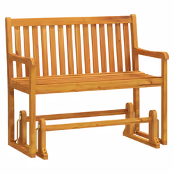 vidaXL Panchina da Giardino a Dondolo 110 cm Legno Massello d'Acacia - Vista aggiuntiva 2