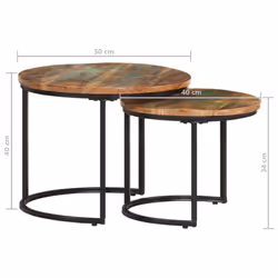 VidaXL 338000 tavolino da caffè, comodino e consolle da soggiorno - Vista aggiuntiva 8