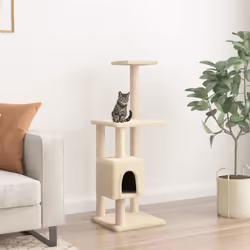 Questo albero per gatti è un perfetto rifugio per il vostro gatto per poter graffiare, arrampicarsi, posarsi, nascondersi, e ...