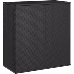 Questa semplicistica scatola per cuscini da giardino in rattan PE è la scelta ideale per riporre cuscini, coperte extra, asci ...