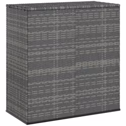 Questa semplicistica scatola per cuscini da giardino in rattan PE è la scelta ideale per riporre cuscini, coperte extra, asci ...