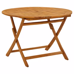 vidaXL Tavolo da Giardino Pieghevole 110 cm in Massello d'Acacia - Vista aggiuntiva 2