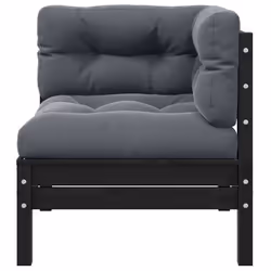 Divano da Giardino a 2 Posti con Cuscini Nero Massello di Pinocod mxl 70747 - Vista aggiuntiva 3