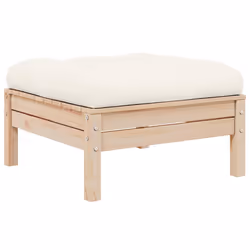 Divano da Giardino a 2 Posti con Cuscini Crema Massello di Pinocod mxl 94751
