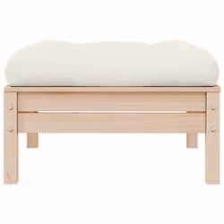 Divano da Giardino a 2 Posti con Cuscini Crema Massello di Pinocod mxl 94751