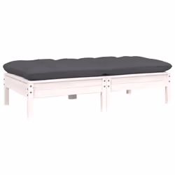 VidaXL 806659 panca da esterno Legno, Tessuto, Poliestere