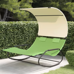 Questo lettino prendisole doppio a dondolo unisce stile e funzionalità, ed è ideale per rilassarvi in piscina, balcone, patio ...