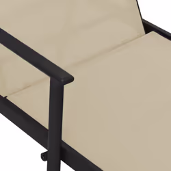 VidaXL 317597 sedia da esterno Salone Seduta imbottita Acciaio, Tessile Crema - Vista aggiuntiva 7