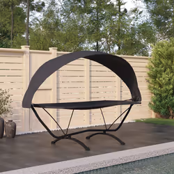 VidaXL 317599 letto per esterni Nero
