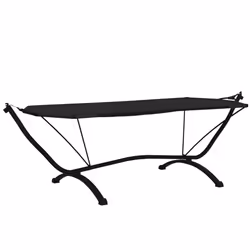 VidaXL 317599 letto per esterni Nero - Vista aggiuntiva 5