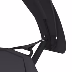 VidaXL 317599 letto per esterni Nero - Vista aggiuntiva 6