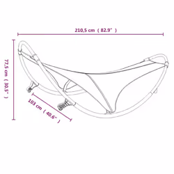 VidaXL 317605 sedia da esterno Salone Seduta imbottita Acciaio, Tessile Crema - Vista aggiuntiva 6