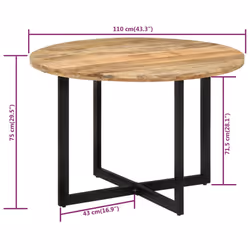 VidaXL 338479 tavolo da cucina e sala da pranzo - Vista aggiuntiva 7