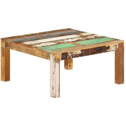 Tavolino da Salotto, Tavolino da caffè 80x80x40 cm in Legno Massello di Recupero Vidaxl