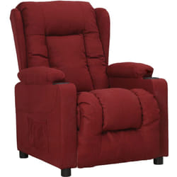 Vidaxl - Poltrona Reclinabile in Tessuto Rosso Vino 797031