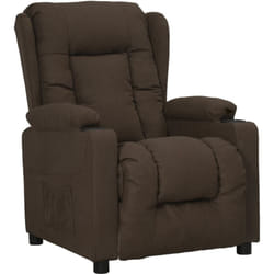 Vidaxl - Poltrona Reclinabile Marrone Scuro in Tessuto 525849