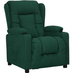 Vidaxl - Poltrona Reclinabile in Tessuto Verde Scuro 105592