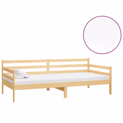 VidaXL 3083599, Divano letto, Schiuma, Legno di pino, 2040 mm, 980 mm, 700 mm