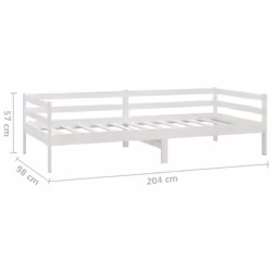 VidaXL 3083675 divano Divano letto Bianco - Vista aggiuntiva 7