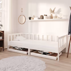 VidaXL 3083685 divano Divano letto Bianco - Vista aggiuntiva 2