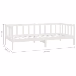 VidaXL 3083685 divano Divano letto Bianco - Vista aggiuntiva 7