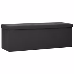 Cassapanca Pieghevole Nera in Simil Linocod mxl 126518