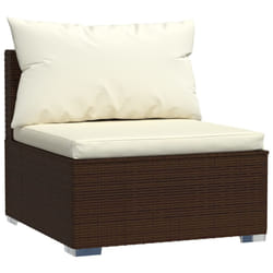 VidaXL 317504 panca da esterno Malacca, Plastica