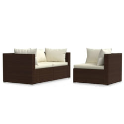 VidaXL 317505 panca da esterno Malacca, Plastica