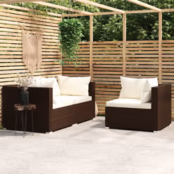 VidaXL 317505 panca da esterno Malacca, Plastica