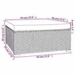 VidaXL 317514 panca da esterno Malacca, Plastica - Vista aggiuntiva 5