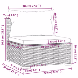 VidaXL 317515 panca da esterno Malacca, Plastica - Vista aggiuntiva 7