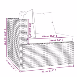 VidaXL 317516 panca da esterno Malacca, Plastica - Vista aggiuntiva 8