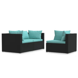 VidaXL 317538 panca da esterno Malacca, Plastica