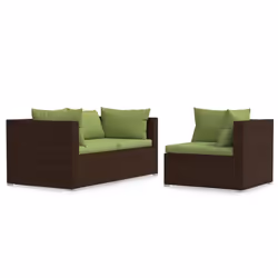 VidaXL 317560, Marrone, Malacca, Plastica, Adulti e bambini, 6 cm, 63 cm, 63 cm