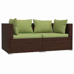 VidaXL 317560 panca da esterno Malacca, Plastica