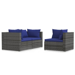 VidaXL 317571 panca da esterno Malacca, Plastica