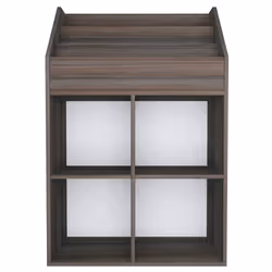 vidaXL Portariviste Bambini Grigio Rovere Sonoma 71x30x114 Multistrato - Vista aggiuntiva 3