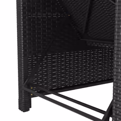 VidaXL 317179 sedia da esterno Salone Seduta imbottita Poliestere, Rattan sintetico, Acciaio Crema, Bianco - Vista aggiuntiva 7