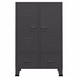Armadio Industriale Antracite 67x35x107 cm in Acciaiocod mxl 127122