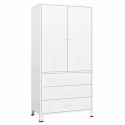 Armadio Bianco Industriale 90x50x180 cm in Metallocod mxl 77612