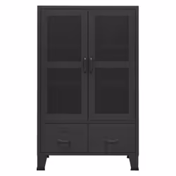 vidaXL Armadio Classificatore Industriale Nero 70x40x115 cm in Metallo - Vista aggiuntiva 3