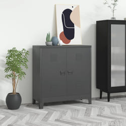 vidaXL Classificatore Industriale Antracite 90x40x100 cm in Acciaio