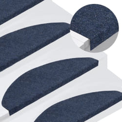 Vidaxl - 15 pz Tappetini Autoadesivi per Scale, Tappeti Antiscivolo per Scale Interne per Bambini 65x22, 5x3, 5 cm Blu