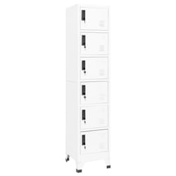 Armadietto con Serratura Bianco 38x40x180 cm in Acciaiocod mxl 94570