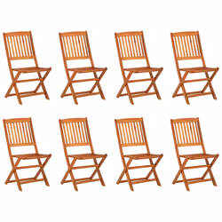 vidaXL Set da Pranzo da Giardino 9pz 180x90x75cm Legno Massello Acacia - Vista aggiuntiva 3