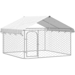 Gabbia per Cani da Esterno con Tetto, Kennel per Cani 200x200x150 cm Vidaxl