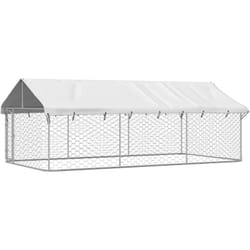 Gabbia per Cani da Esterno con Tetto, Kennel per Cani 400x200x150 cm vidaXL